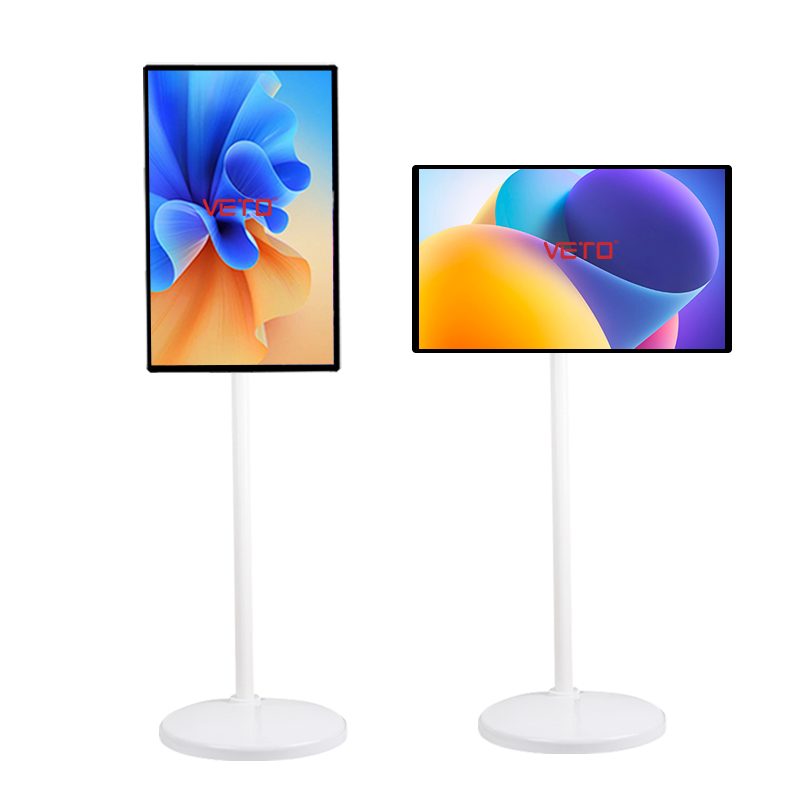24 Inch Portable Standby ME TV Indoor Rolling TV With 5-9 h Battery and Fully Adjustable Stand
