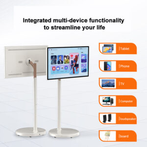 21.5/24/27/32 Customize Inch Wireless Portable TV Built in 5H/8H Battery for Home