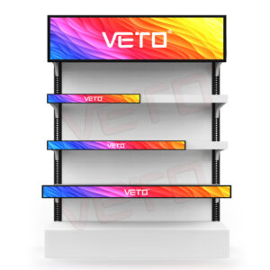 23.1 Inch Custom Size Stretched bar lcd display Ultra Thin Digital Shelf Edge Displays